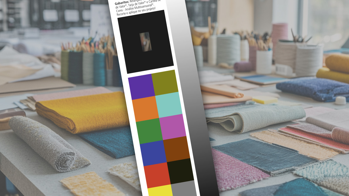 RETÂNGULO DE VISUALIZAÇÃO DE VALOR, TARJA DE VALOR E CARTELA DE CORES – ANÁLISE MULTISSENSORIAL